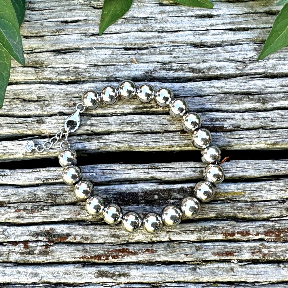 Silpada Sterling Silver Beads “Rich Abundance” Bracelet - 8.5 IN Length